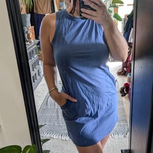 Old Navy Sleeveless Blue Mini Dress